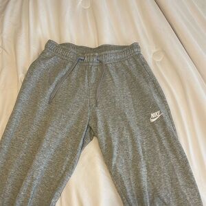 Grey Nike sweatpants